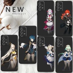 Genshin – coque en TPU noire pour Oneplus 8T 7T 9R 8 10 Pro Nord 2 5G CE2 Lite N10 N20 N100 N200 10R