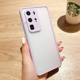 Coque arrière antichoc en cristal violet étui mince de luxe Original pour Huawei P40 Pro P30 P20 on