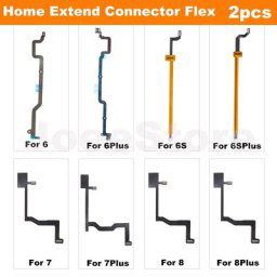 Connecteur de carte mère pour iPhone 6 6s 7 8 plus 2 pièces bouton de retour d'empreinte digitale