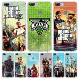 Grand Theft Auto GTA 5-Coque souple pour Huawei Honor 10 Lite 9 20 8S 8X 9X Y5 Y6 Y7 Y9S P Smart Z