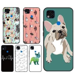 Coque de téléphone bouledogue français mignon coque pour Xiaomi Redmi Note 9 8 10 11 Pro 10S 9S 11S