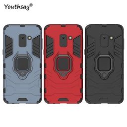 Coque avec anneau magnétique de support étui pour Samsung Galaxy A8 2018 2018 A8 2018