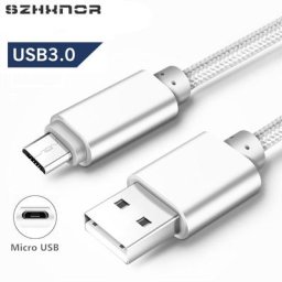 Câble Micro USB pour recharge rapide cordon de chargeur de téléphone portable Long de 1/2016 mètres