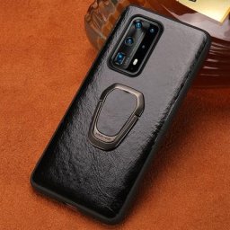 Coque magnétique en cuir véritable pour Huawei compatible modèles P50 Pro P30 P40 Lite P60 ART