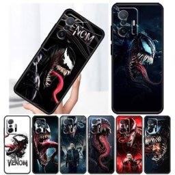 Coque de téléphone noire en TPU souple Venom Marvel coque pour Xiaomi 12T 12S 12 11 Ultra 11T 10T