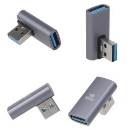 Connecteur de convertisseur USB C vers USB 90 USB-C résistant vers USB 3.0 pour ordinateur portable