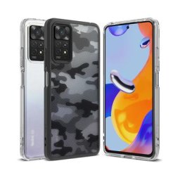 Ringke – coque rigide transparente en TPU pour Redmi Note 11 Pro avec cadre souple Fusion-X
