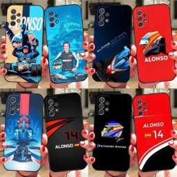 F1 Racing Fernando Alonso Coque de téléphone pour Samsung Juste antichoc 14 A33 A13 A21 A02