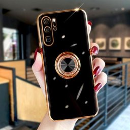 Coque de protection magnétique avec anneau de support étui de luxe pour Huawei P30 P40 P20 Pro