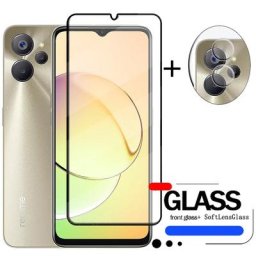 Protecteur d'écran 4 en 1 pour Realme 10 5G verre trempé à couverture complète avec colle Film