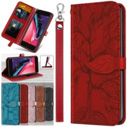Coque de téléphone à motif de feuille en relief étui en cuir pour Samsung Galaxy A20 A30 A21S A40