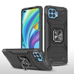 Coque métallique magnétique antichoc avec armure pour OPPO Reno 4 Lite F17 Pro A73 A93 étui rigide