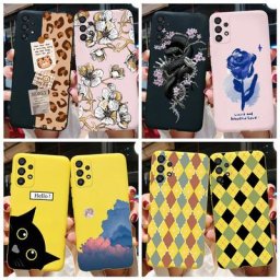 Coque en silicone pour Samsung Galaxy A13 4G A135F A33 A53 A73 5G coque souple en TPU avec motif de
