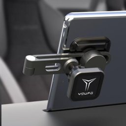 Support magnétique pour téléphone portable Tesla modèle 3/Y en métal pliable et réglable à 360 °