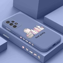 Coque de téléphone en forme d'éléphant et de lapin étui pour Samsung A54 A34 A24 A14 A73 A53 A33