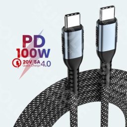 Câble USB type-c PD 4.0 W 5A Quick Charge 100 pour recharge rapide 1/2M cordon de chargeur usb-c
