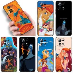 Coque noire Disney Hercules pour Xiaomi compatible modèles Mi POCO C40 X4 X3 NFC GT F3 M3