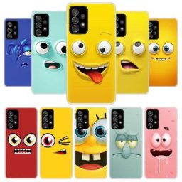 Coque de téléphone mignonne avec visage drôle coque pour Samsung Galaxy A54 A53 A52 A14 A13