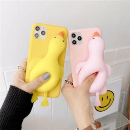 Coque de téléphone en forme de canard pour Samsung Galaxy étui décoré avec des fidget pour les