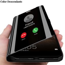 Coque à rabat magnétique en cuir étui miroir intelligent J260 pour Samsung Galaxy J2 Core (5