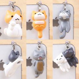 Prise anti-poussière universelle pour téléphone chat mignon prise anti-poussière pour HTC Samsung