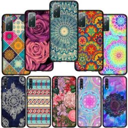 Coque de téléphone motif floral Paisley Mandala fleur Bergame étui pour Samsung Galaxy S23 S22 S21