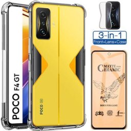 airbag coques + verre trempé Poco X5 Pro case Xiaomi Poco X4 GT M4 Pro anti-choc coque Poko X5