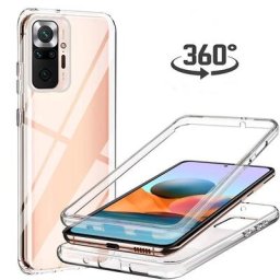 Coque de protection transparente et résistante à 360 ° pour Xiaomi compatible modèles Redmi Note