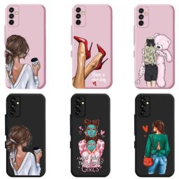 Pour Samsung M13 4G M 13 2022 Belles Filles TPU Couverture Arrière En Silicone pour Samsung Galaxy