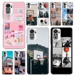 Coque de téléphone de sport de basket-ball coque pour Xiaomi Redmi Note 10 10S 11 11S 11T 11E