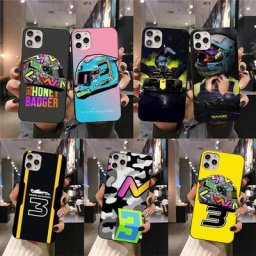 F1 Racing Daniel Ricciardo 3 Coque de téléphone pour iPhone 13 12 11 Pro Mini XS Max 8 7 Plus