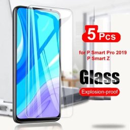 Film de protection d'écran en verre 9H pour téléphone portable 5 pièces pour Huawei P Smart Pro