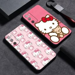 Étui Capa de luxe souple en TPU pour Samsung Galaxy coque mignonne Hello Kitty S10e S20 FE S7