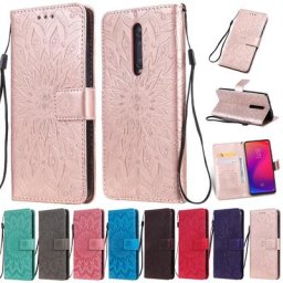 Fundas Capa – étui portefeuille en cuir à rabat avec support magnétique pour Xiaomi Redmi Note 7