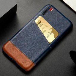 A91 Pour OPPO A91 Cas 6.4 ""Pour OPPO F15 Étui Porte-Carte Mixte D'épissure PU Housse En Cuir Pour