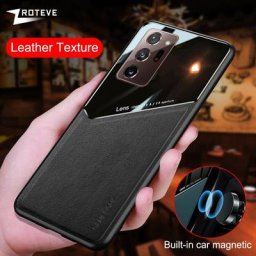 Zroteve-Coque en cuir de Bergame avec cadre souple pour Samsung Galaxy Note10 S20 S21 FE S22 S23