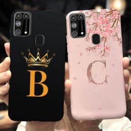 Pour Samsung Galaxy M31S Cas SM-M317F Mignon Lettres Couronne Silicone Couverture Souple Pour