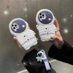 Coque de téléphone d'astronautes en silicone avec pendentif étui mignon pour HUAWEI Honor 50 20 V30