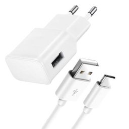 Chargeur de téléphone portable avec câble USB de type C charge rapide prise UE pipeline Samsung