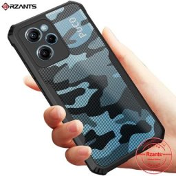 Rzants – coque rigide en cristal pour Xiaomi compatible Poco X5 Pro 5G coccinelle de Camouflage
