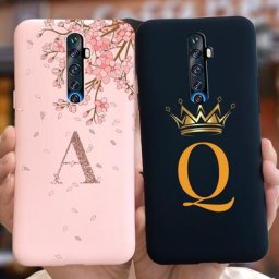 Coque de téléphone en silicone souple avec lettres pour Oppo Reno 2F couverture arrière