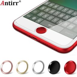 Autocollant de bouton d'accueil Touch ID en aluminium identification d'empreintes digitales