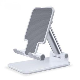 Support de bureau en métal pliable pour téléphone portable extensible réglable pour iPhone iPad
