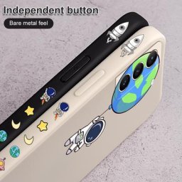 Coque de protection de caméra d'astronaute étui antichoc pour Samsung Galaxy S21 Plus Ultra A52