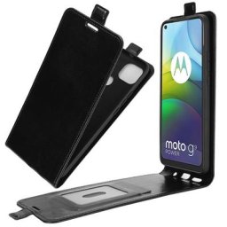 Étui portefeuille Vertical à rabat en cuir de haute qualité pour Moto G9 Power