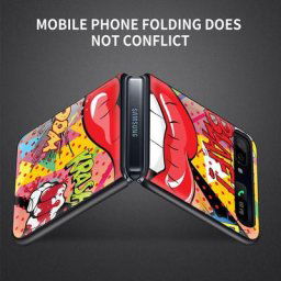 Coque de téléphone pour Samsung Galaxy Z Flip3 5G Z Flip Cover coque rigide noir PC 138