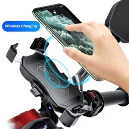 SMOYNG-Support de Téléphone Étanche pour Moto et Vélo avec Chargeur USB sans Fil QC3.0 pour Guidon