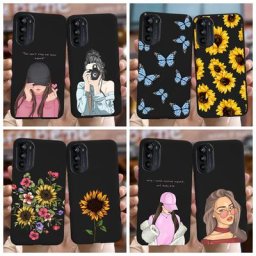 Pour Motorola Moto G52 Mignon Tournesol Jolies Filles Couverture Souple Étui En Silicone Pour Moto