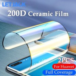 Film de protection d'écran en céramique souple 2 pièces pour Huawei P50 P40 P30 P20 Pro Mate 20