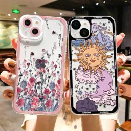 Coque transparente en silicone pour iPhone coque de protection d'objectif d'appareil photo Funda